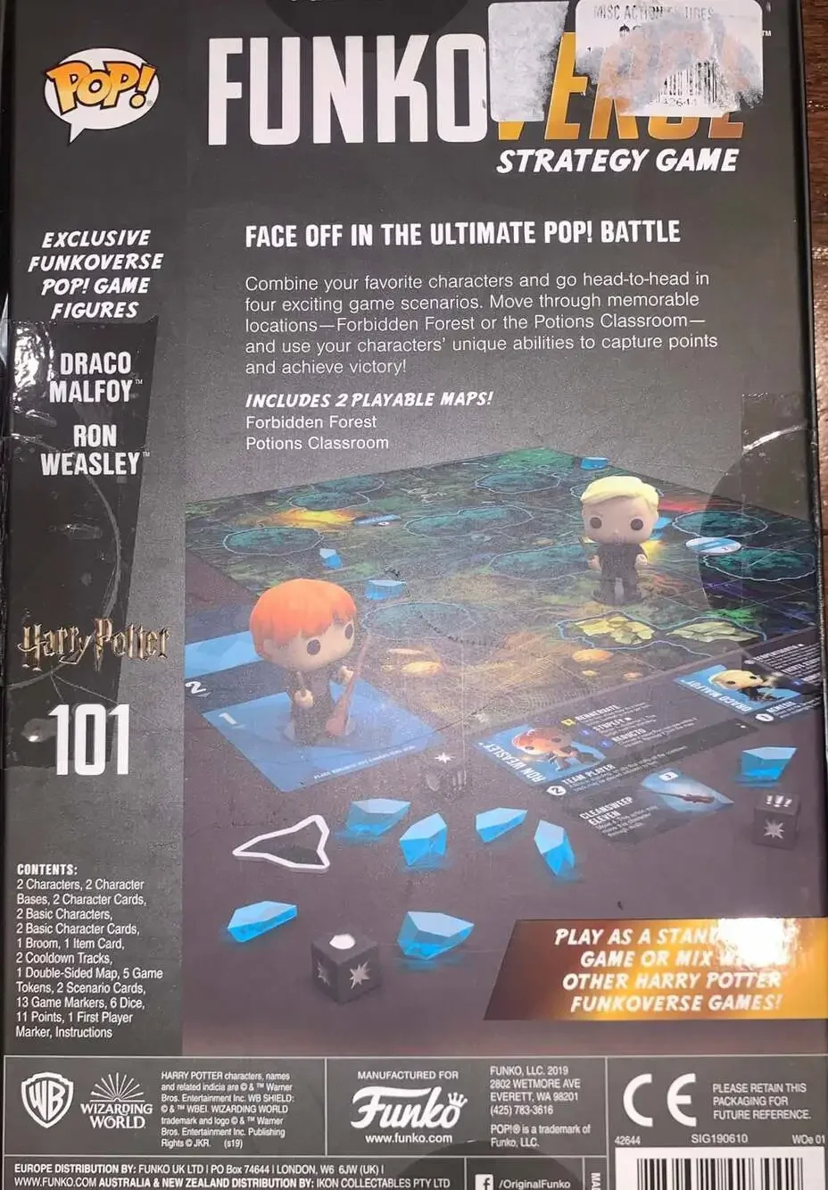FunkoVerse Harry Potter Strategy Game‎ Draco Malfoy Ron Weasley 101
